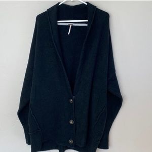 Free People black cardigan size L